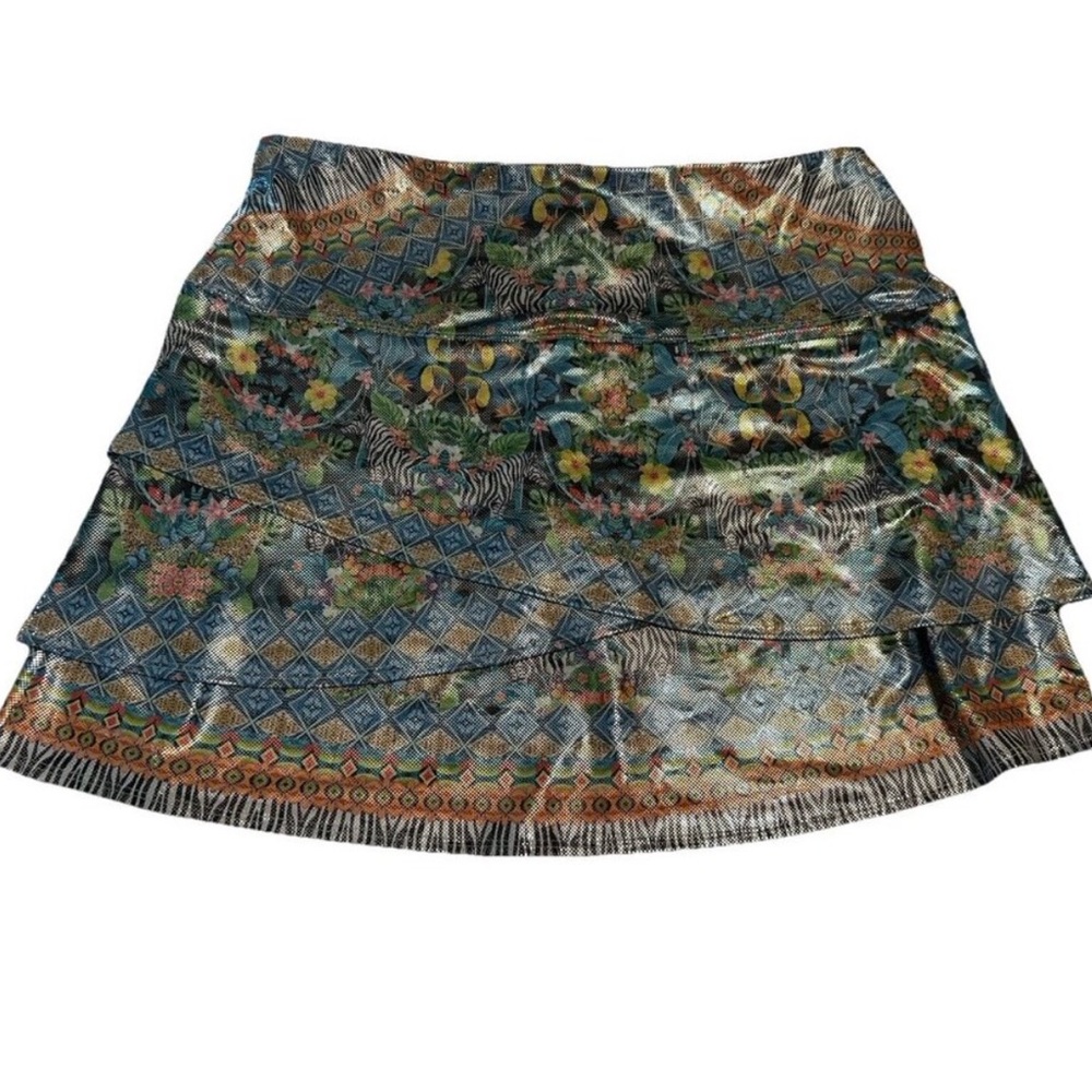 lucky in love Ladies XL Tennis Golf pickleball skort Shimmer Iridescent Animal - Picture 3 of 7
